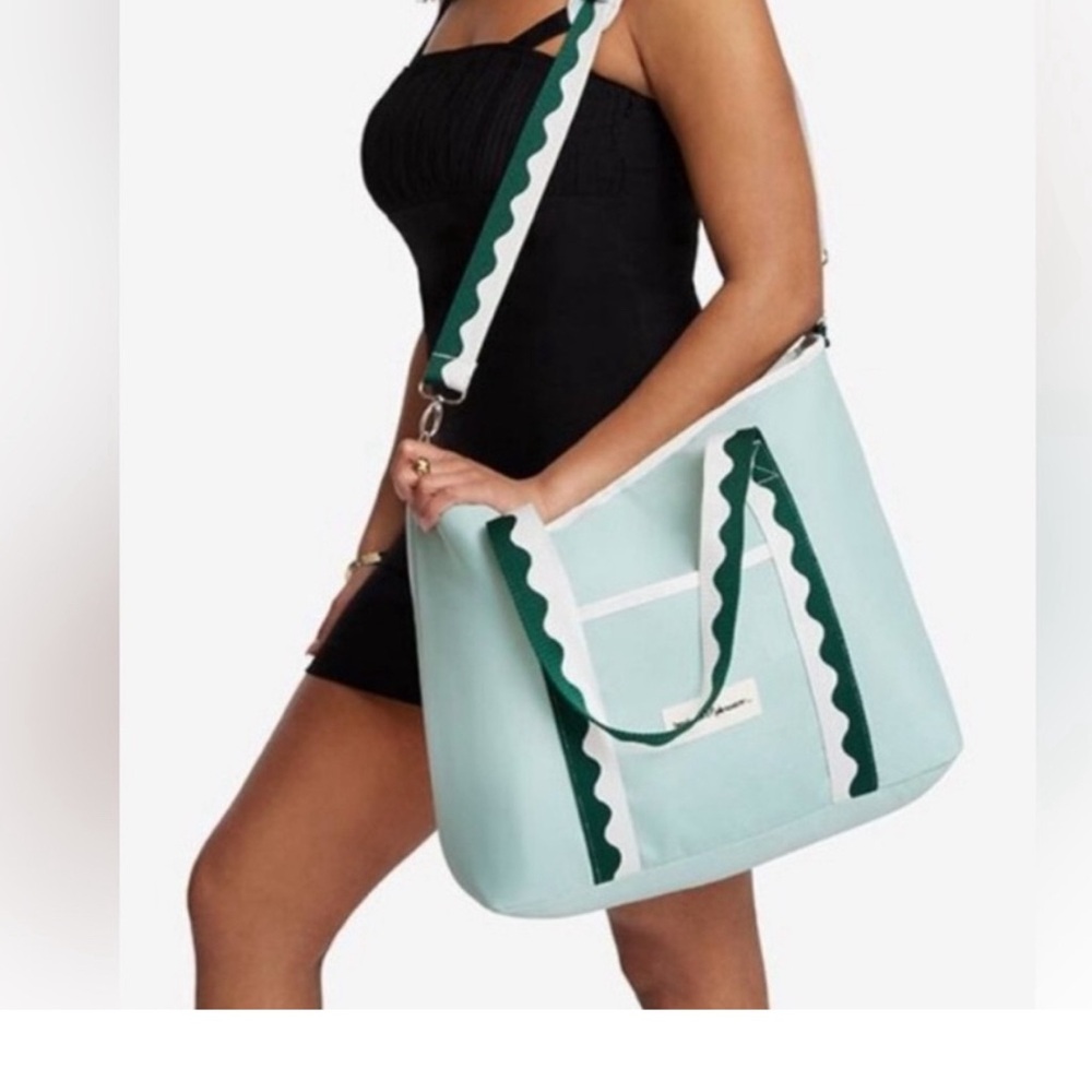 Business & Pleasure Co. Cooler Shoulder Tote Bag NWT Green